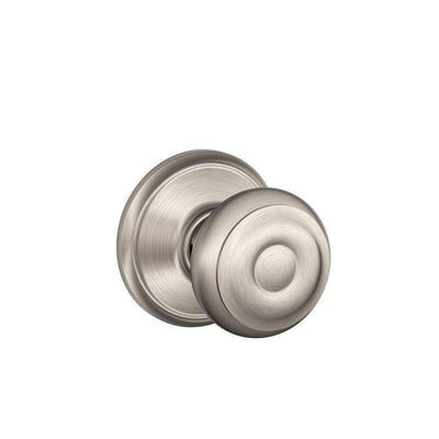 Georgian Satin Nickel Passage Hall/Closet Door Knob - Super Arbor