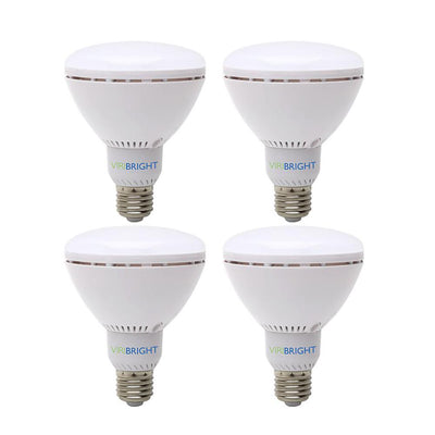 Viribright 65-Watt Equivalent (6000K) BR30 Dimmable 90+ CRI Flood LED Light Bulb, Daylight (4-Pack) - Super Arbor