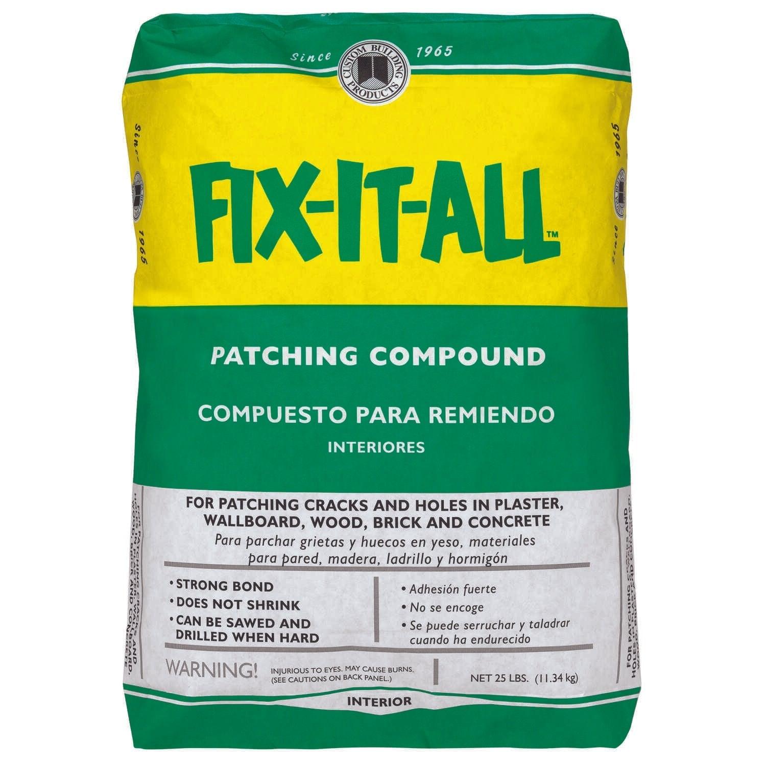 Custom Building Products Fix It All Patching Compound 25 Lb Super Arbor Custom building products fix it all patching compound 25 lb super arbor