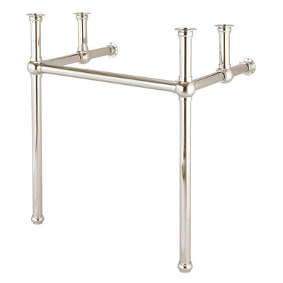 Embassy 30 in. Brass Wash Stand Legs with Polished Nickel Connectors - Super Arbor