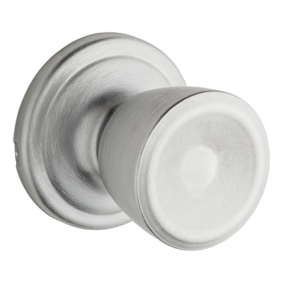 Abbey Satin Chrome Passage Hall/Closet Door Knob - Super Arbor