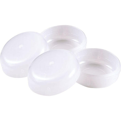 1-1/2 in. White Plastic Insert Patio Cups (4 per Pack) - Super Arbor