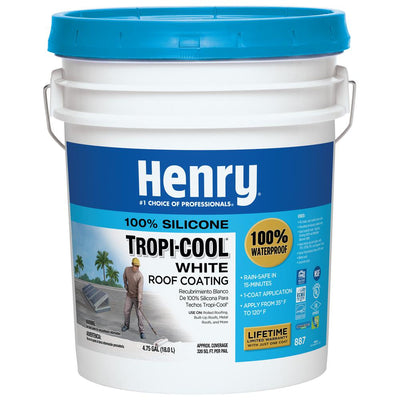 887 Tropicool White 100% Silicone Reflective Roof Coating (24-Piece)