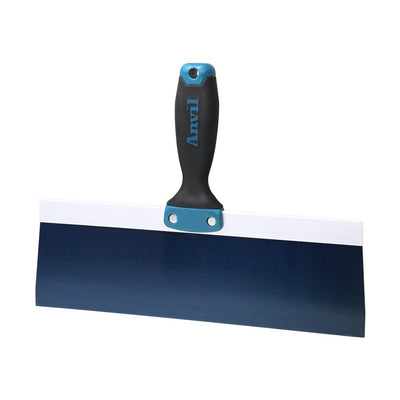 12 in. Blue Steel Taping Knife with Soft Grip Handle - Super Arbor