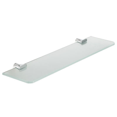 Essence Series 19.69 in. Glass Shelf in Polished Chrome - Super Arbor