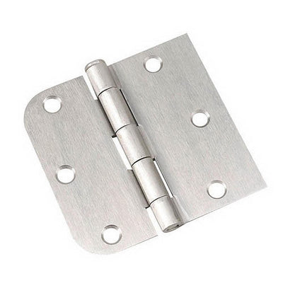 Full Mortise Inset Brushed Nickel Hinge (3-Pack) - Super Arbor