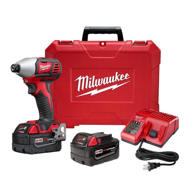 M18 18-Volt Lithium-Ion Cordless 1/4 in. Hex 2-Speed Impact Driver W/(2) 3.0Ah Batteries, Charger, Hard Case - Super Arbor