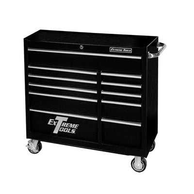 41 in. x 24 in. D 11-Drawer Roller Cabinet Tool Chest in Black - Super Arbor