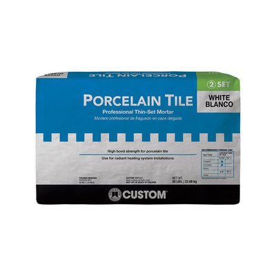 Custom Building Products Porcelain Tile White 50 lbs. Fortified Thinset Mortar - Super Arbor
