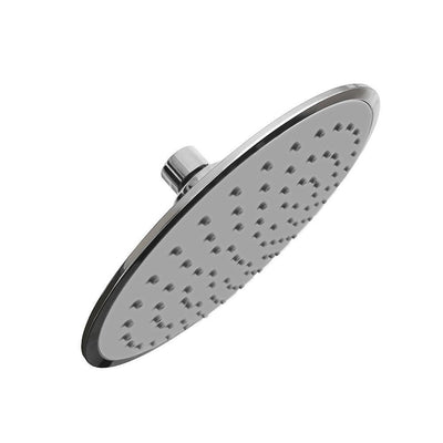 1-Spray Setting 8 in. Single Wall Mount Fixed Adjustable Shower Head in Chrome - Super Arbor