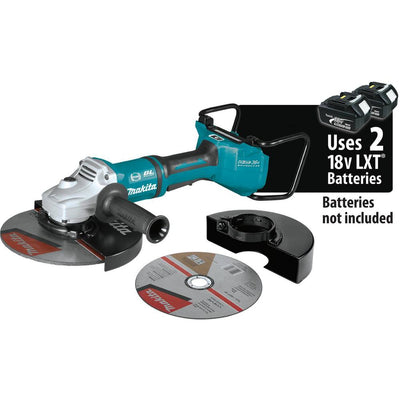 18-Volt X2 LXT Lithium-Ion 36-Volt Brushless Cordless 9 in. Cut-Off/Angle Grinder with Electric Brake and AWS Tool-Only - Super Arbor