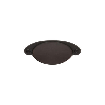 Ovaline 2-1/4 in. Center-to-Center Oil Rubbed Bronze Cup Pull - Super Arbor