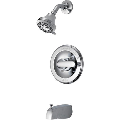 Classic Single-Handle 5-Spray Tub and Shower Faucet in Chrome (Valve Included) - Super Arbor