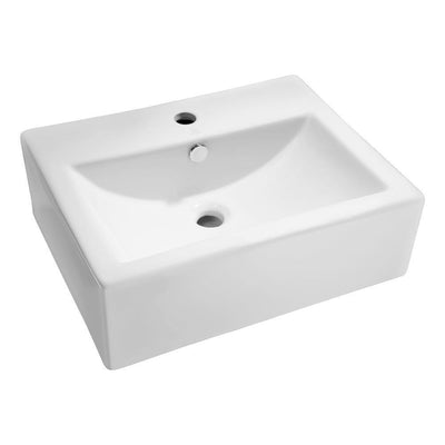 Vitruvius Series Ceramic Vessel Sink in White - Super Arbor