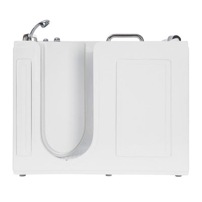 53 in. Left Drain Quick Fill Walk-In Whirlpool Bath Tub with Left Side Door in White - Super Arbor