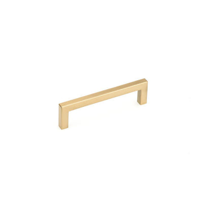 3-3/4 in. (96 mm) Aurum Brushed Gold Contemporary Drawer Pull - Super Arbor