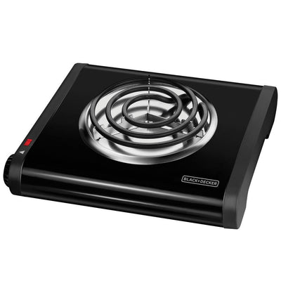 6 in. Single Burner Black with Temperature Control Hot Plate - Super Arbor