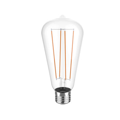 Euri Lighting 40W Equivalent Warm White (2700K) ST19 Dimmable Clear LED Light Bulb - Super Arbor
