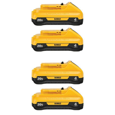 20-Volt MAX Compact Lithium-Ion 4.0Ah Battery Pack (4-Pack) - Super Arbor