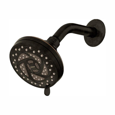 Propel 5-Spray 4.5 in. Single Wall Mount Low Flow Fixed Adjustable Shower Head in Mediterranean Bronze - Super Arbor