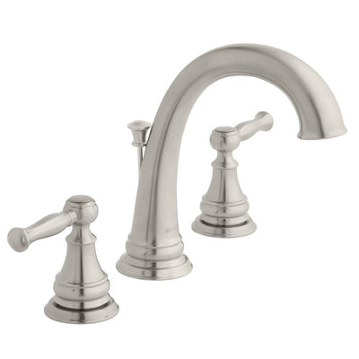 Fairway 8 in. Widespread 2-Handle High-Arc Bathroom Faucet in Brushed Nickel - Super Arbor