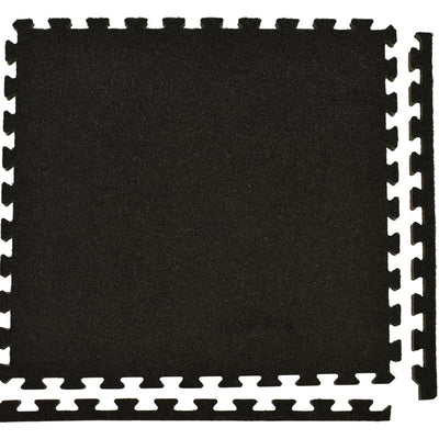 Greatmats Royal Carpet Charcoal Velour Plush 2 ft. x 2 ft. x 5/8 in. Interlocking Carpet Tile 96.875 sq. ft. (25 Tiles/Case)