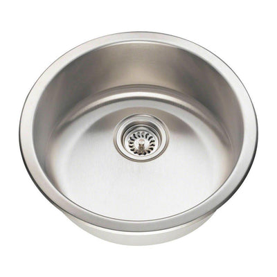 Dualmount Stainless Steel 18 in. Single Bowl Bar Sink - Super Arbor