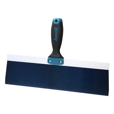 14 in. Blue Steel Taping Knife with Soft Grip Handle - Super Arbor