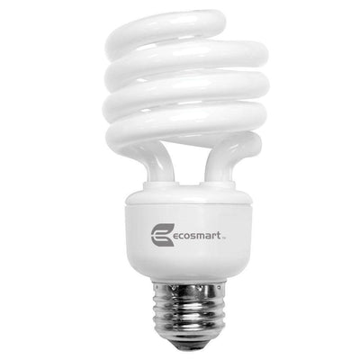 100-Watt Equivalent Spiral CFL Light Bulb, Soft White - Super Arbor