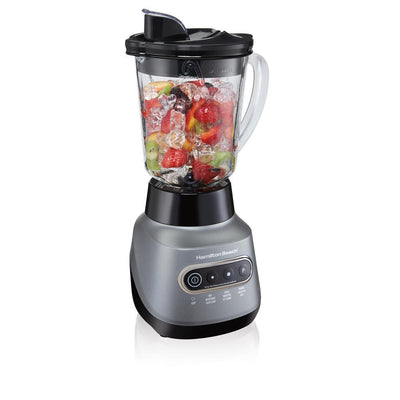 Wave Crusher 40 oz. 6-Speed Gray Blender with 20 oz. Travel Jar - Super Arbor