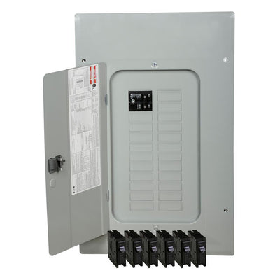 BR 100 Amp 20 Space 40 Circuit Indoor Main Breaker Loadcenter with Combination Cover Value Pack (6-BR120) - Super Arbor