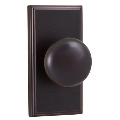 Elegance Oil-Rubbed Bronze Woodward Passage Hall/Closet Impresa Door Knob - Super Arbor