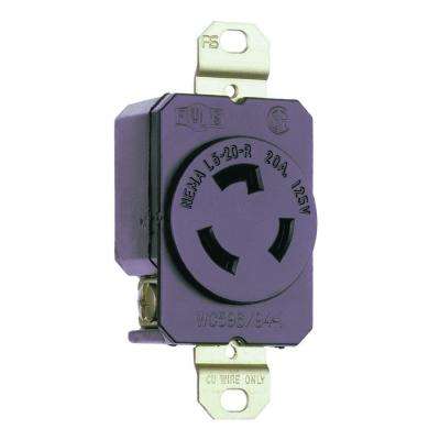 Legrand 
    Turnlok 20 Amp Single Locking Outlet - Black - Super Arbor