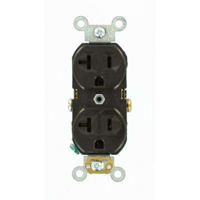 Leviton 
    20 Amp Commercial Grade Duplex Outlet, Brown - Super Arbor