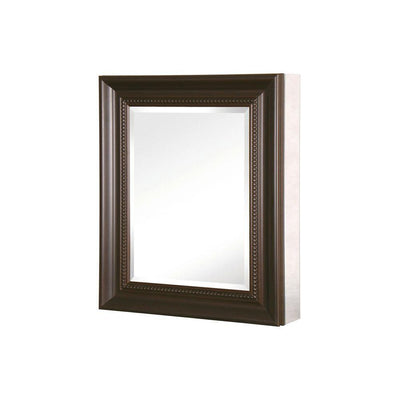 24 in. W x 30 in. H x 5-1/2 D Framed Recessed or Surface-Mount Bathroom Medicine Cabinet in Oil Rubbed Bronze - Super Arbor