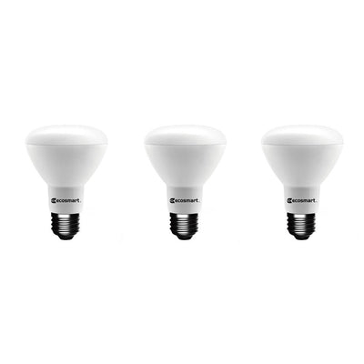 EcoSmart 75-Watt Equivalent BR20 Dimmable Energy Star LED Light Bulb Bright White (3-Pack) - Super Arbor