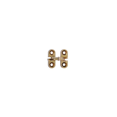 3/8 in. x 1 in. Satin Brass Invisible Hinge - Super Arbor