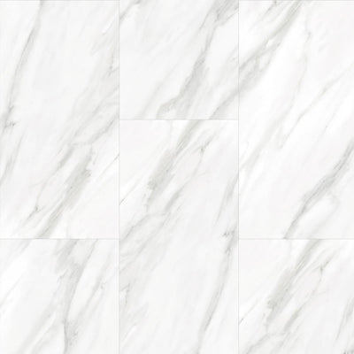 TrafficMASTER Carrara Marble 12 in. x 24 in. Luxury Vinyl Tile Peel And Stick Wall (18 sq. ft. / Case) - Super Arbor