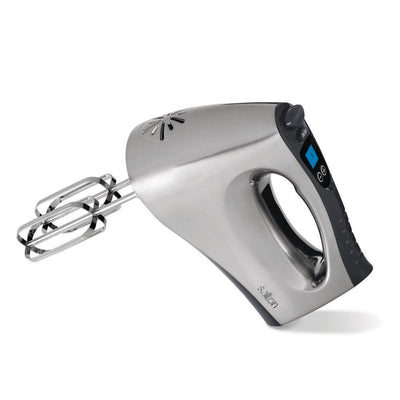 16-Speed Chrome Digital Hand Mixer with LCD Window Display - Super Arbor