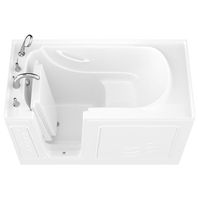 HD Series 30 in. x 60 in. Left Drain Quick Fill Walk-In Soaking Bathtub in White - Super Arbor