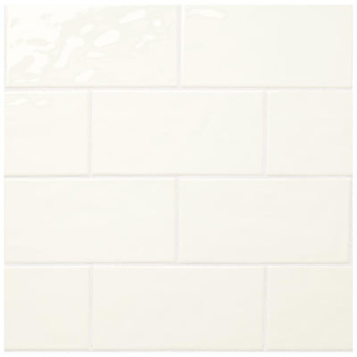 Marazzi LuxeCraft White 4 in. x 8 in. Glazed Ceramic Subway Wall Tile (10.5 sq. ft. / case)
