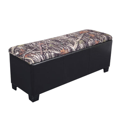 4-Gun Storage Camouflaged Entryway Bench in Brown - Super Arbor