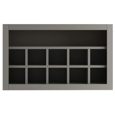 Edson Shaker Ready-to-Assemble 30x18x12 in. Wall Flex Cabinet with Shelves and Dividers in Gray - Super Arbor