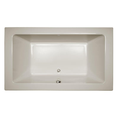 SIA 72 in. x 42 in. Acrylic Rectangular Drop-in Whirlpool Bathtub in Oyster - Super Arbor