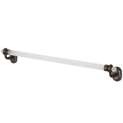 Glass Series 24 in. Towel Bar in Oil Rubbed Bronze - Super Arbor