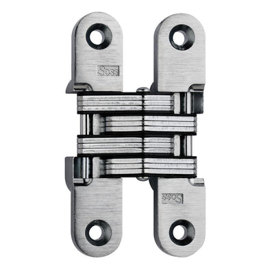 3/4 in. 3 3/4 in. Satin Chrome Invisible Hinge - Super Arbor