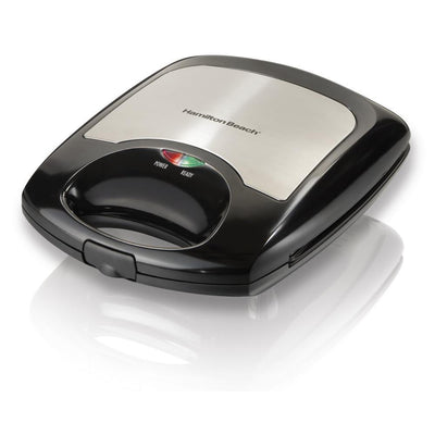 1200 W 4-Waffle Black Belgian Style Waffle Maker - Super Arbor