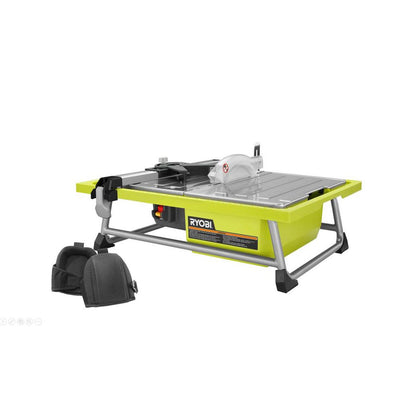 RYOBI 7 in. 4.8 Amp Tabletop Tile Saw with Comfort Knee Pads