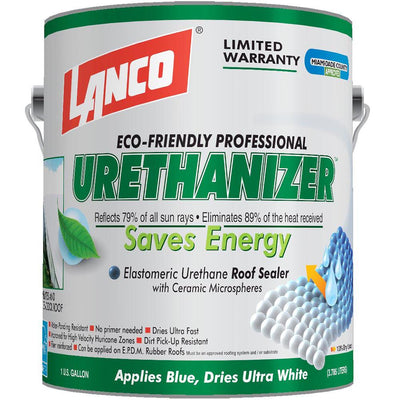 1 Gal. Urethanizer 100% Acrylic Elastomeric Reflective Roof Coating with Eco-Friendly Technology