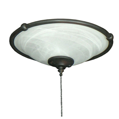 173 Ringed Bowl Oil Rubbed Bronze Ceiling Fan Light - Super Arbor